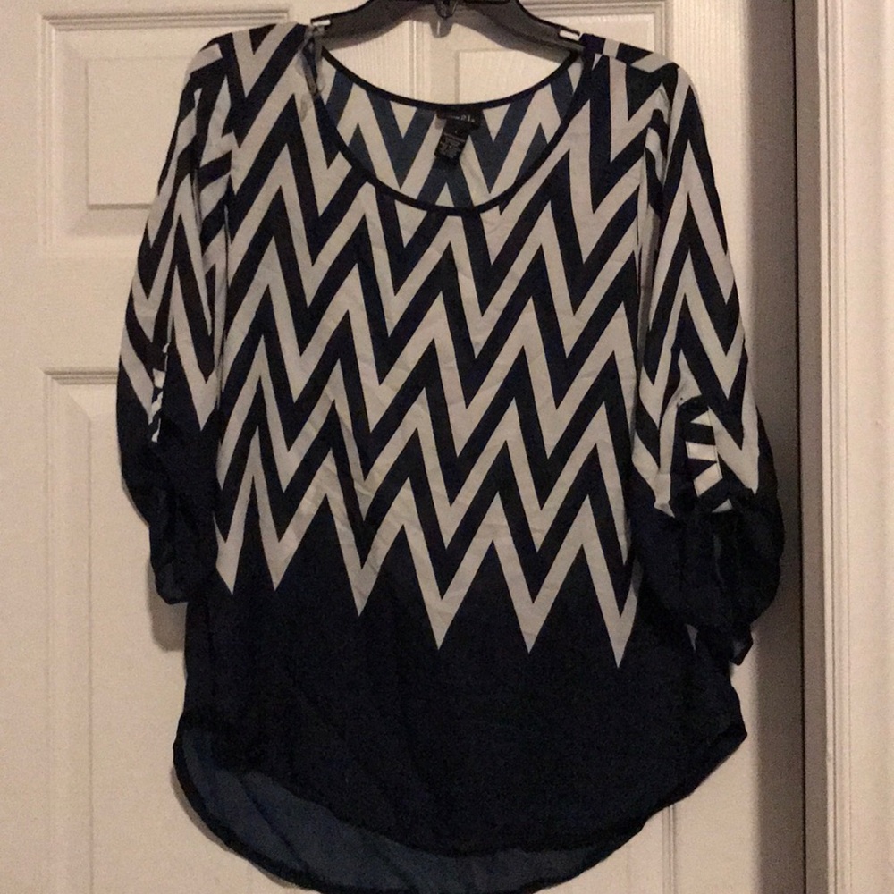 3/4 chevron top